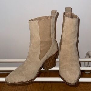 Treasure & Bond Tan Boots w 2 inch heel - 6.5